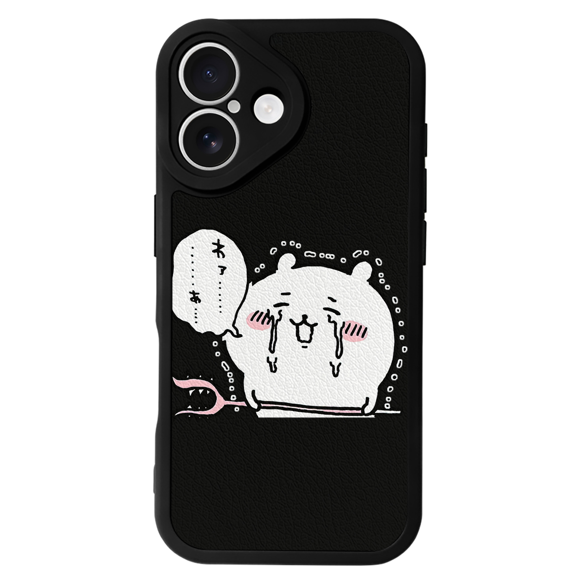 （画像用） ちいかわ ちいかわ Chii-kawa chiikawa 【iPhone 16シリーズ対応】シリコンスマホケース（レザー調） 材質：シリコン
